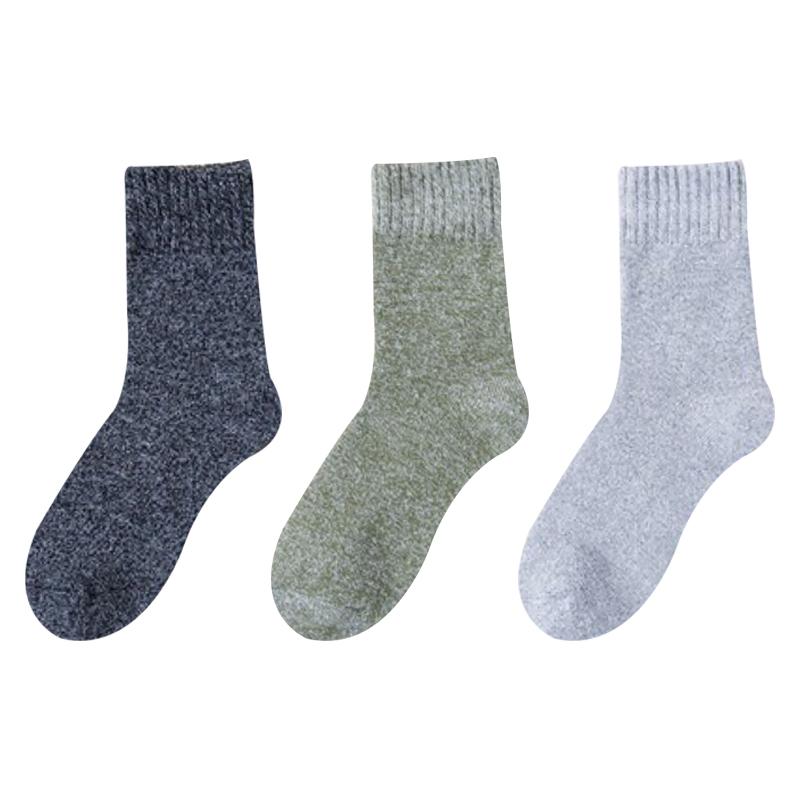 Winter Mens Wool Socks Soft Super Thick Warm Knitting Thermal Socks High-quality Business Socks