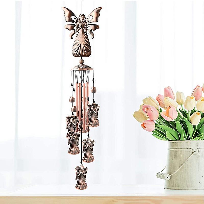 Commemorate Angel Wind Chime Metal Tube Bell Ornament Garden Pendant Gifts New