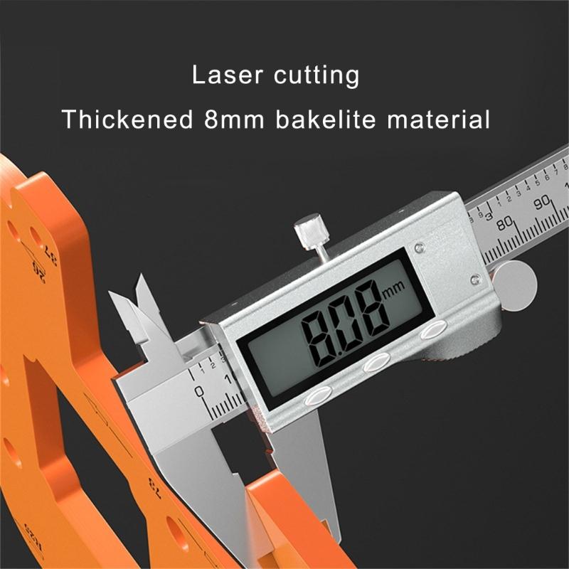 Sturdy Engineering Plastic Switches Template Portable Accessory for Woodworking with Routers Jig Drilling and Profilings