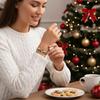 Multicolor Stretch Bracelet Reindeer Charm Bangle Popular Christmas Enamel Bracelet  Christmas