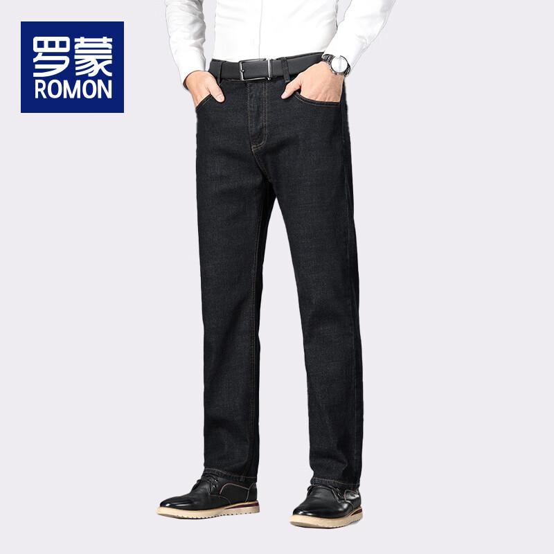 Romone Men's WL8212H Straight-Fit Cotton Stretch Jeans