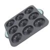 Silicone Donut Mold 9 Cavity Prevents Stick Safe Heat Resistance Doughnut Pan Set for Cake Biscuit Bagels Muffins