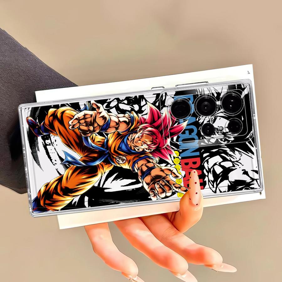 Case for Samsung Galaxy S21 S25 Edge S24 S20 Plus S26 Note 20 Ultra 10 S22 FE S23 Ultra Phone Cover Dragon Ball Son Goku