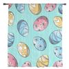 Easter Egg Blue Background Tulle Curtains For Living Room Bedroom Voile Sheer Curtain Window Home Decor Drapes