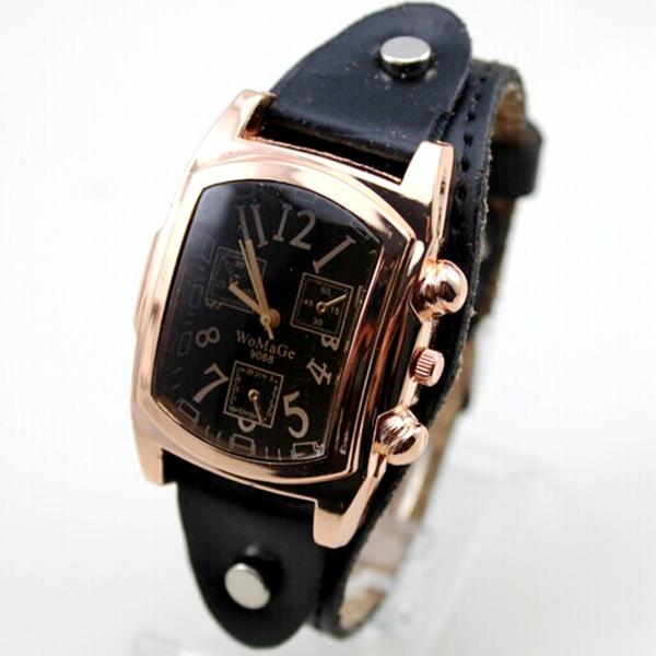 New  Watches Women Fashion Ladies Watches Womage Vintage Fashion Rose Gold Square Head Quartz Watches Womens wristwatch