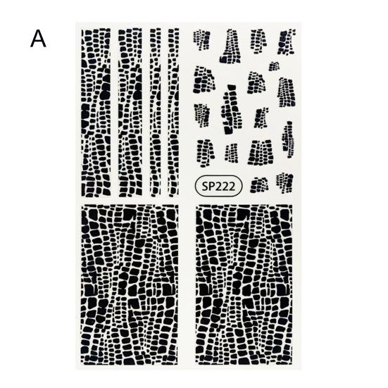 Delicate Nail Effect Ultra Stripe Decals 3D Thin DIY