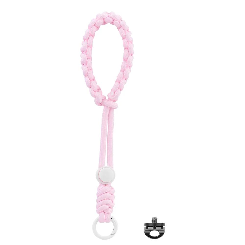 

BRDRC Camera Strap for Insta360 X4/Ace Pro 2/Pocket 3/DSLR/Gopro Accessoise Wrist Strap Hand Grip Paracord Braided Wristband розовый