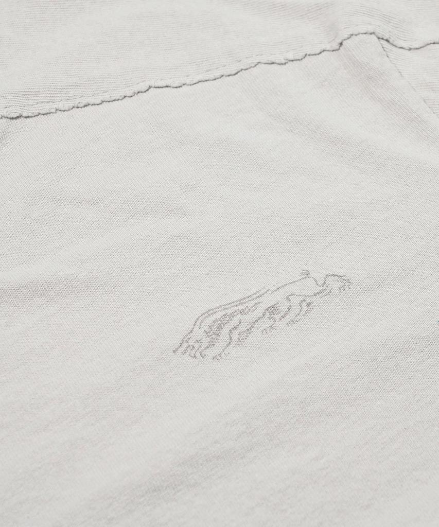 Bieseulaebis Laser Logo Washed Long Sleeve T-Shirt Ivory