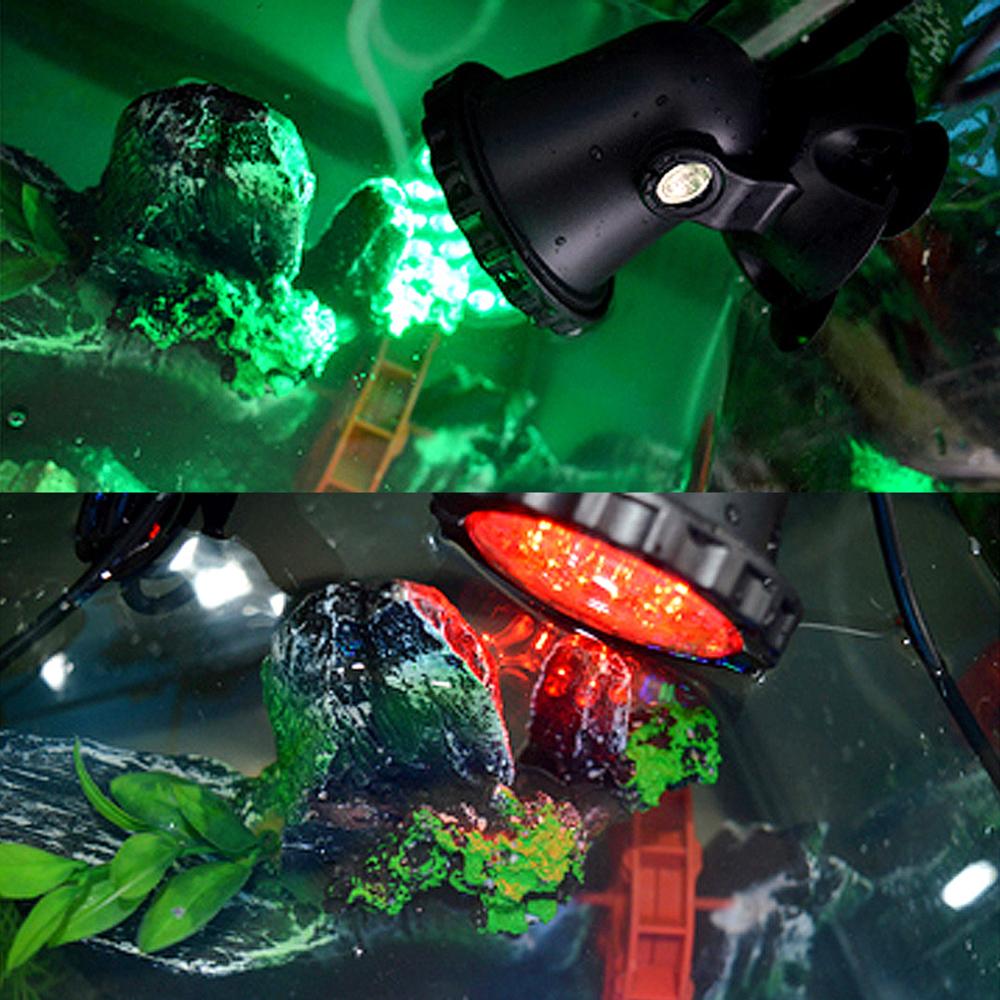 IP68 Wasserdichte Unterwasser-LED-Leuchten 12V RGB Mehrfarbig Aquarium-Licht Gartenbrunnen Teich Fischbecken Schwimmbecken Spot-Lampe
