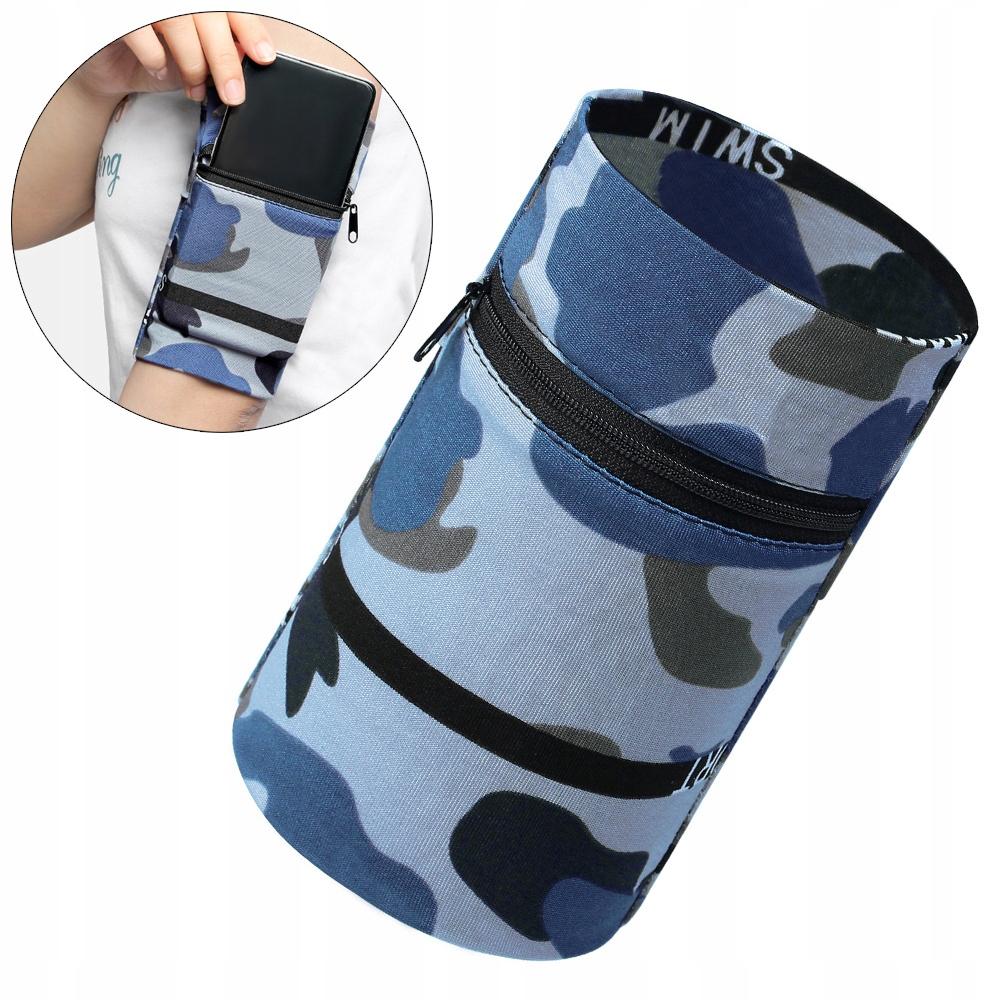 Fabric Armband For Running Fitness Camo Blue