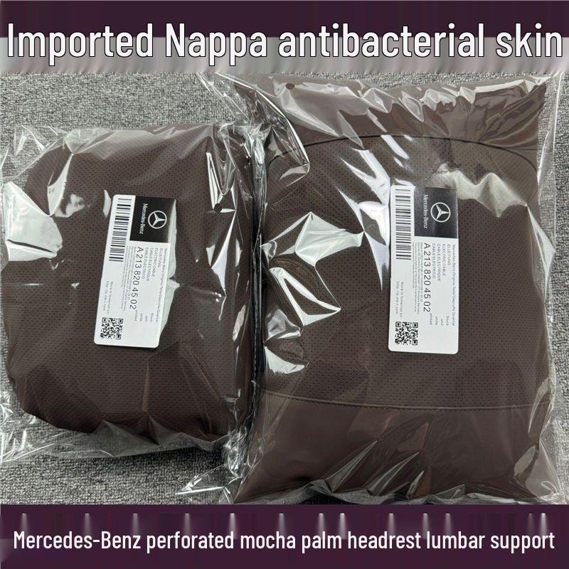 Mercedes Compatible Lumbar & Neck Support Car Headrest Pillow for E-Class, GLC, GLE, GLS