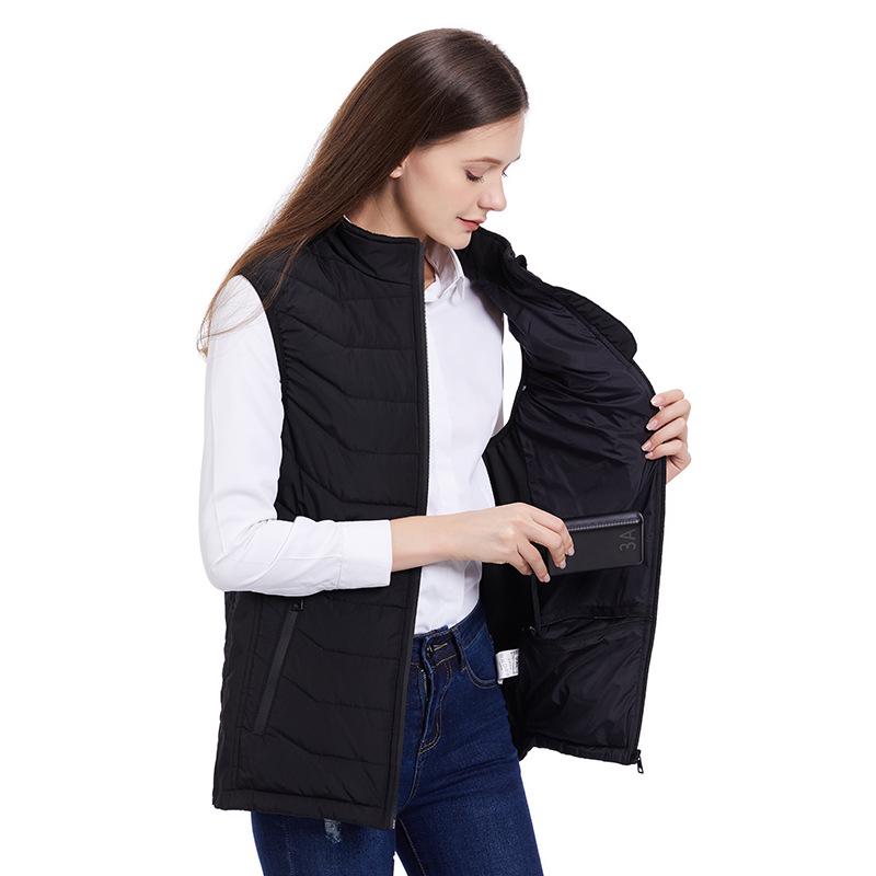 Winter Smart Heated Vest: Rechargeable, Dual-Control, Constant Temperature, Unisex, Warm Cotton for Men and Women