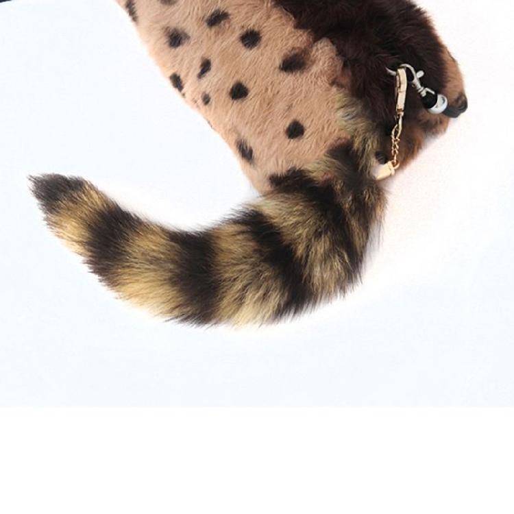 Key-Chain Bags Charm Keys Holder Couple Keyrings for Backpack Car Decoration Large Furry Tail Key Rings Pendant