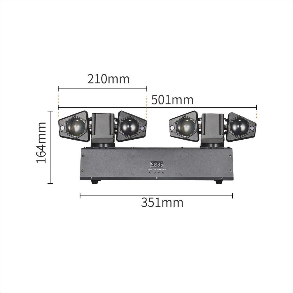 Rotating Beam DJ Light: Four-Head Effect for KTV & Stage