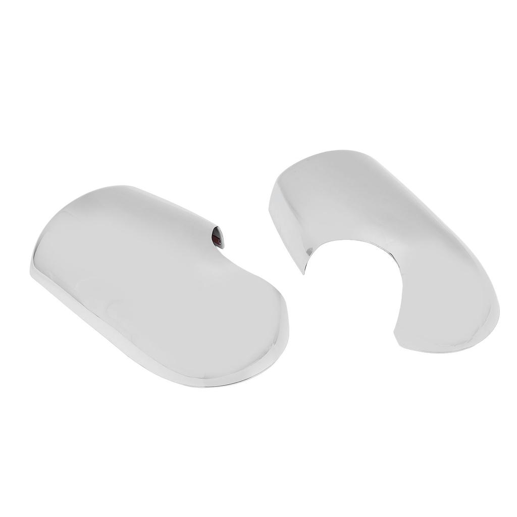 1 Pair Side Mirror Cap Cover Chrome Scratch Resistant Weather Proof Exterior Rear View Mirror