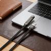 240W/65W Foldable Bracket Data Cable with Braided Cable Foldable Phone Holder Data Cable with Built-in Phone Stand for 17