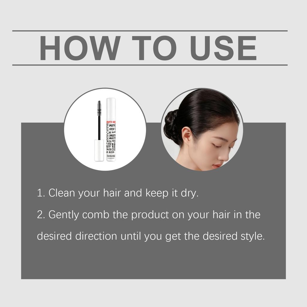 Langanhaltender Spliss-Artefakt Finishing Haarwachsstift Frizz-Kontrolle Glättender Styling-Stift für Weiches & Kämmbares Finish Anti-Frizz