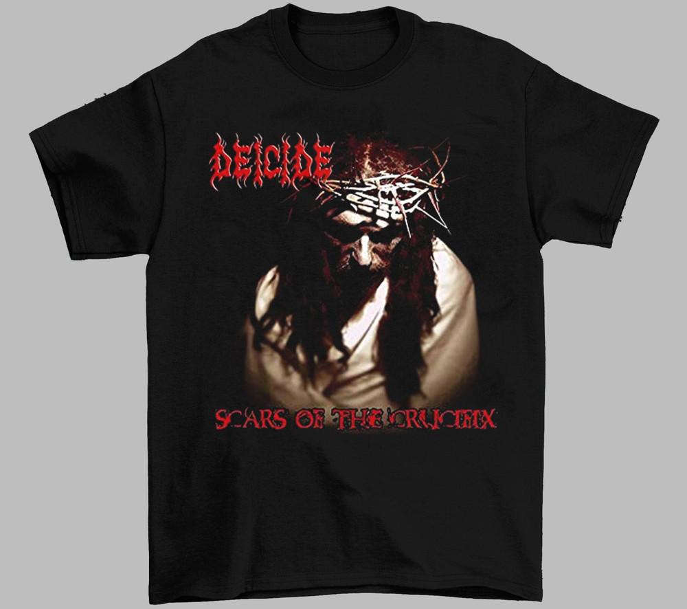 New Deicide Scars of the Crucifix Short Sleeve Black All Size Shirt VC1261 Unisex T-Shirt S