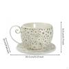 Metal Planter with Saucer Wrought Iron Look Decorative Flower Pot Vintage Style for Gardeners,