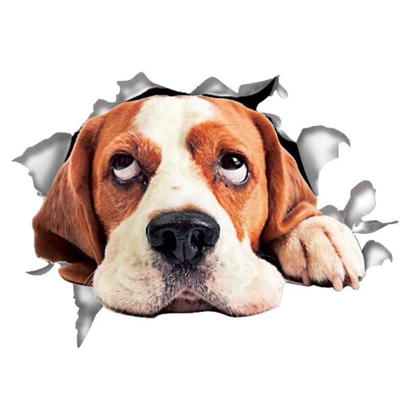 3D Cute Kitten & Puppy Stereoscopic Decal for Cars & Motorcycles