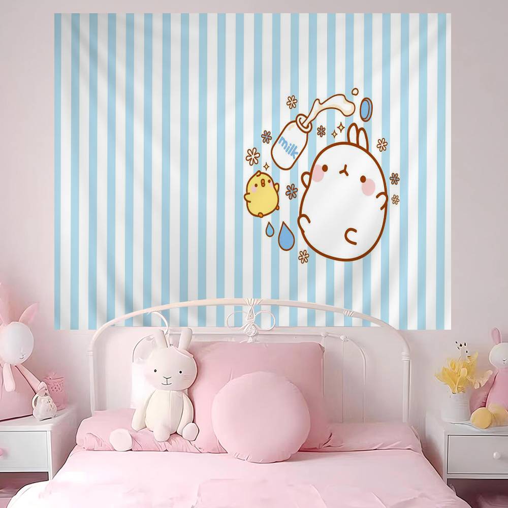 Cute Rabbit Mmolang Colorful Tapestry Wall Hanging Bohemian Wall Tapestries Mandala Wall Hanging Sheets