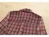 Literary Retro Plaid Brushed Cotton Long-Sleeve Women's Shirt - Spring 2026 Casual Collection