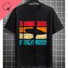 Unisexs South Beach Miami Retro Vibes Print Tshirt With Vintage 80s Design Casual Shortsleev Crewneck Pure Cotton Tshirt
