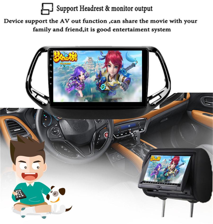 10.1" Android 10.1 Car Stereo Radio GPS Navigation 1+16GB For 17-20 Jeep Compass