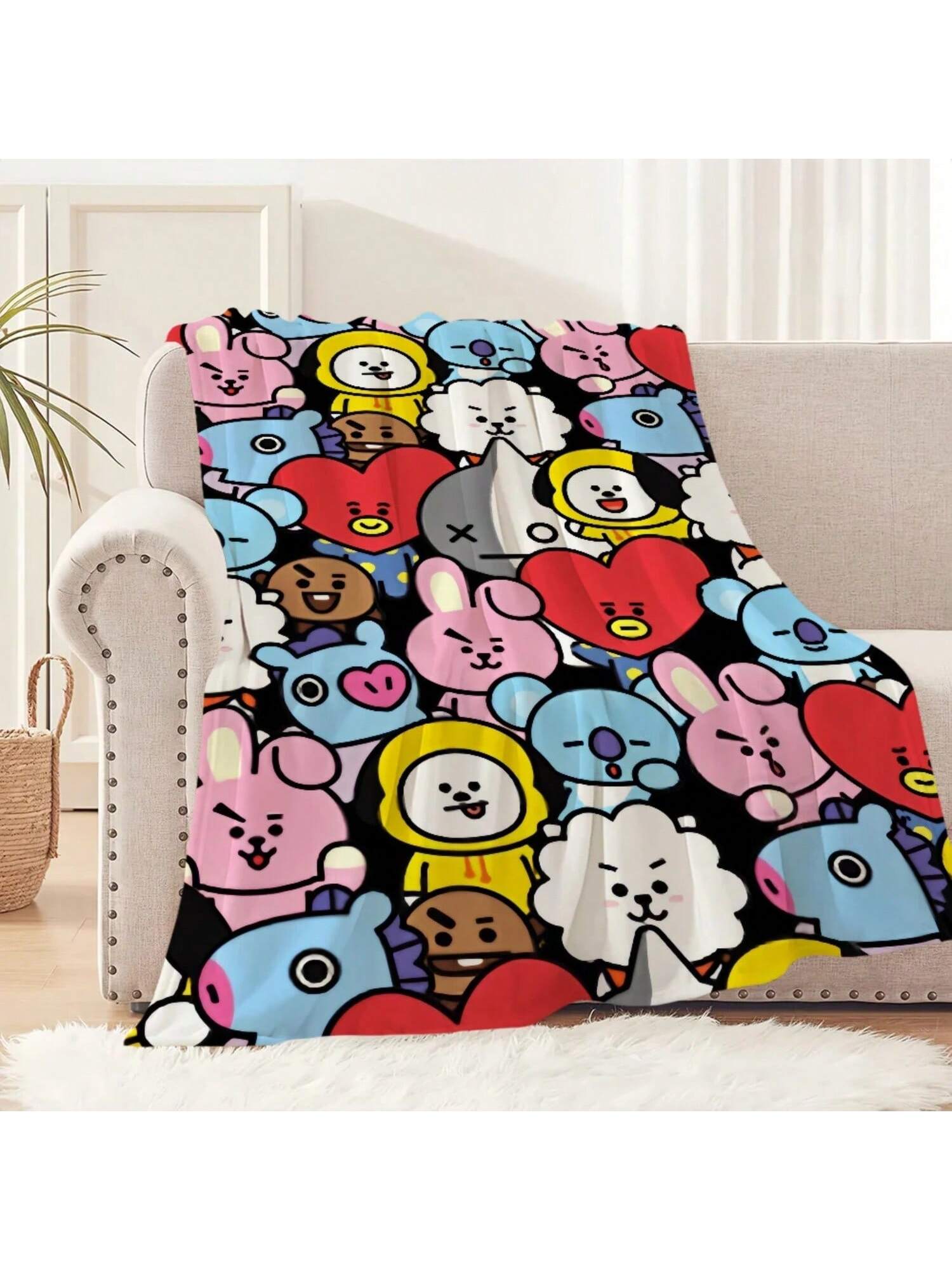 Manta de grupo suave y cómoda para siesta, adecuada para sala de estar, oficina, dormitorio, regalo de cumpleaños 75X95CM
