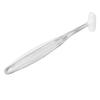 Tongue Brush Silicone Portable Freshen Breath Tongue Scraper Cleaner for Oral Care White Transparent