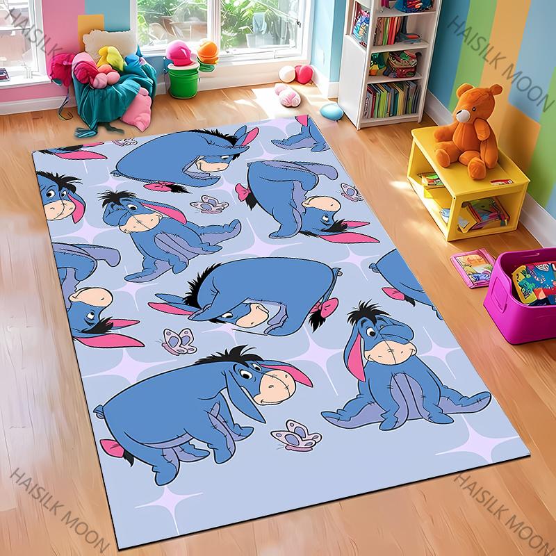 Tappeto con Modello Winnie the Pooh e Pimpi, 15 Misure, per Camera da Letto Soggiorno, Tappeto per Pavimento, Decorazione per la Casa, Tappetino Antiscivolo, Tappeto Regalo