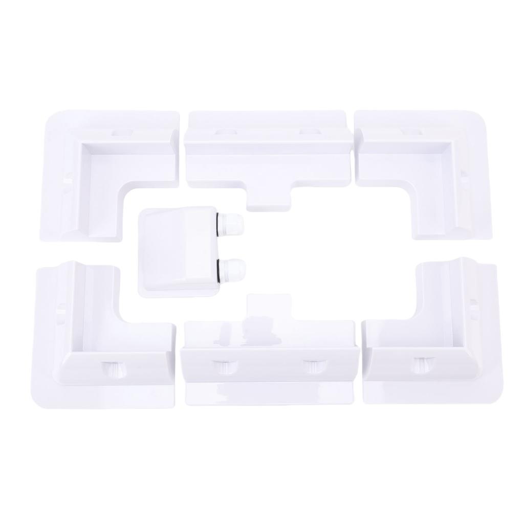 Solar Panel Mount Kit Solar Panel ABS Corner Brackets Dual Hole Junction Box Easy To Install Wear Resist Widely Used for RVs