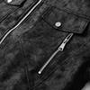 Men Stand Collar Faux Leather Jacket Fashion Casual Loose Outerwear Trendy Motorcycle Jacket Men Streetwear Pu Leather Jacket