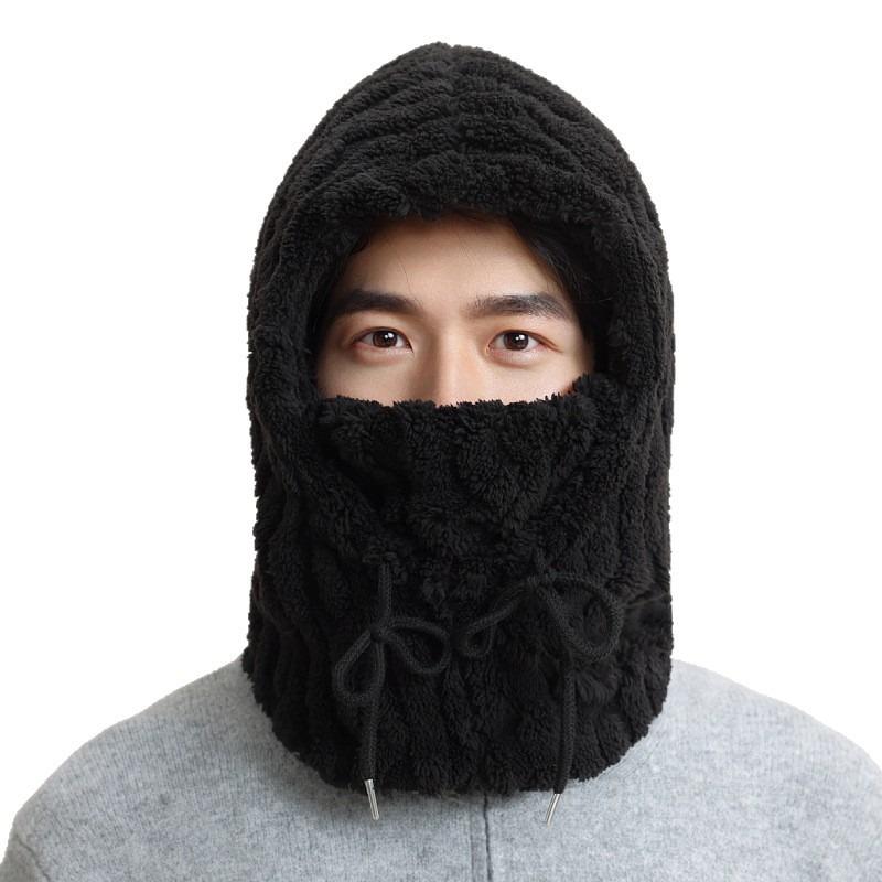 Men's and women's winter hats and scarves, men's cold-proof and warm plush scarves, winter earmuffs, boys' pullover hats