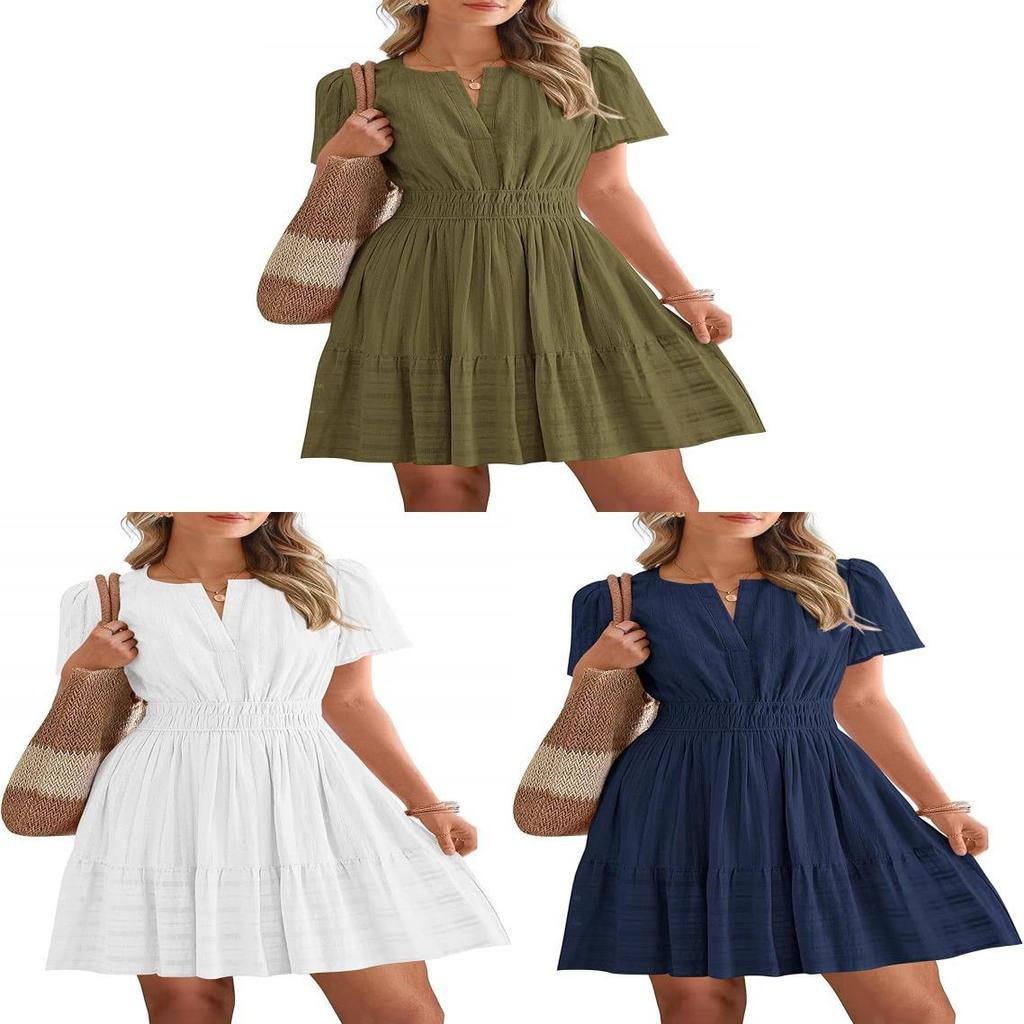 Cotton Floral Bohemian Aline Dress With Ruffle Details For Casual Spring Wear