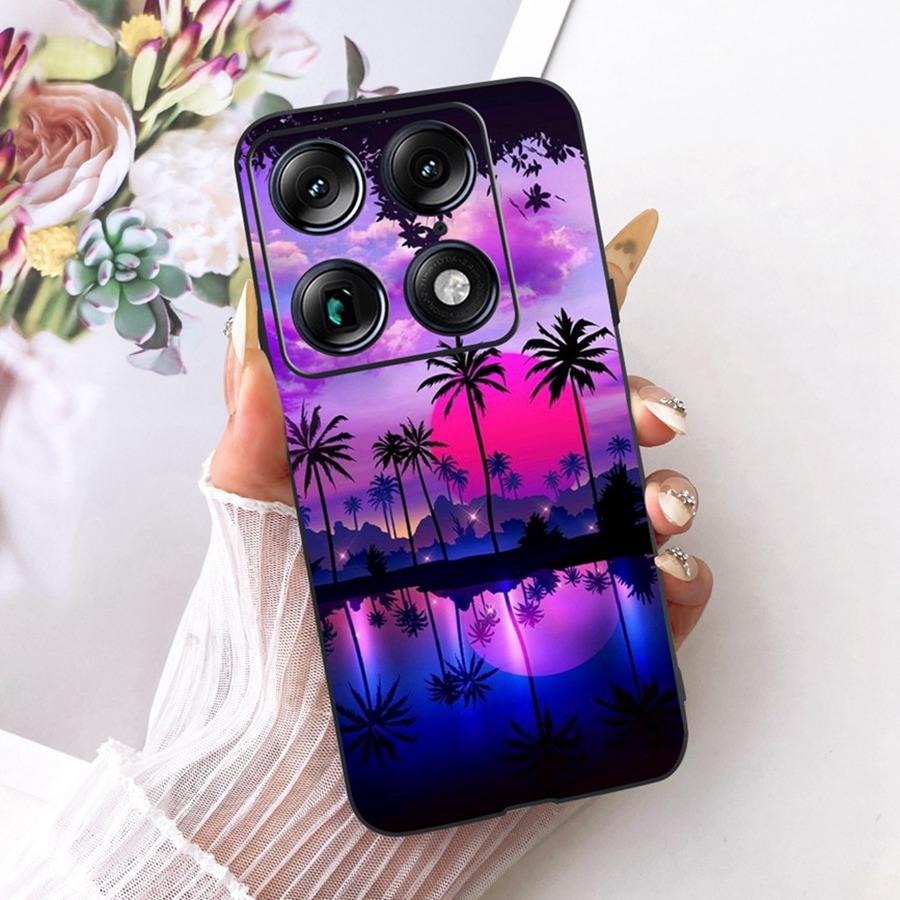For Motorola Signature 6.8'' Case Cute Cat Cartoons Pattern Soft Silicone TPU Funda For MotoX70 Air Pro Signature Back Covers
