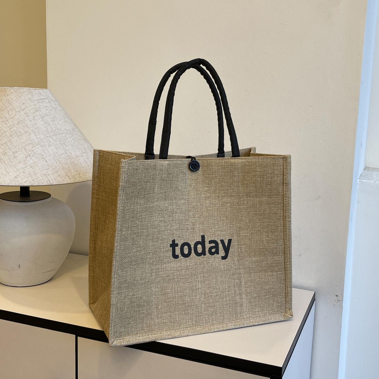 

Премиальная холщовая сумка-тоут для женщин - издание 2025 года: Просторная одноплечевая сумка для поездок на работу, шопинга и студентов