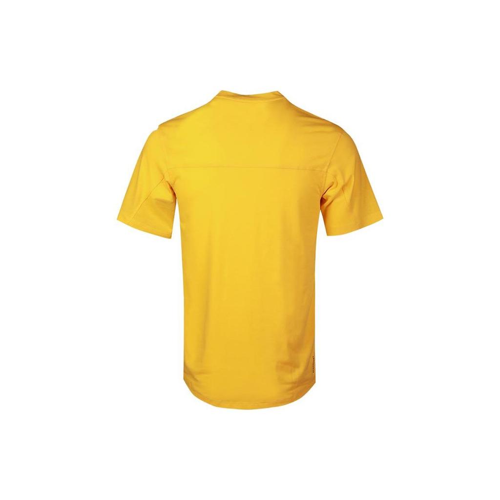 Adidas Solid Color Logo Print Short Sleeve T-Shirt Men Tops Yellow GC8291