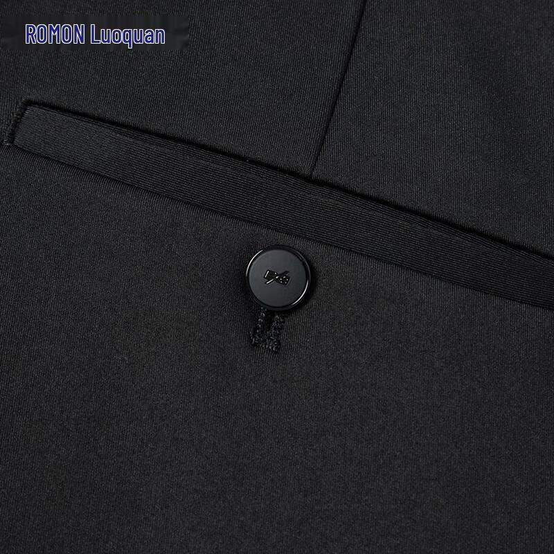 Romon Men's Wool Blend Fleece Lined Straight Leg Dress Pants