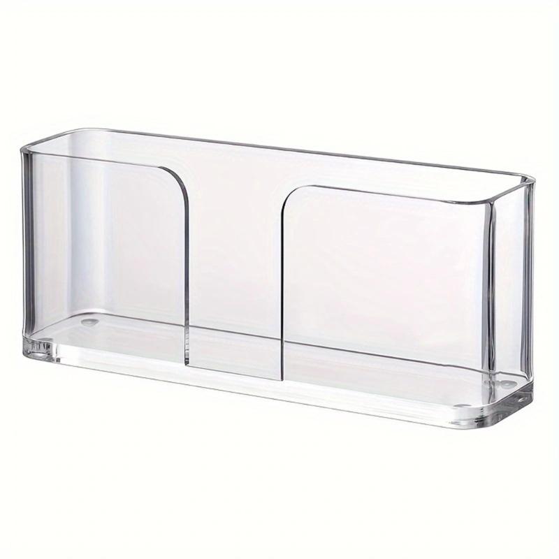 Elegant Clear Acrylic Napkin Dispenser Tabletop Napkins Storage Stand for Kitchen Serviette Dispenser Bathroom Supplies