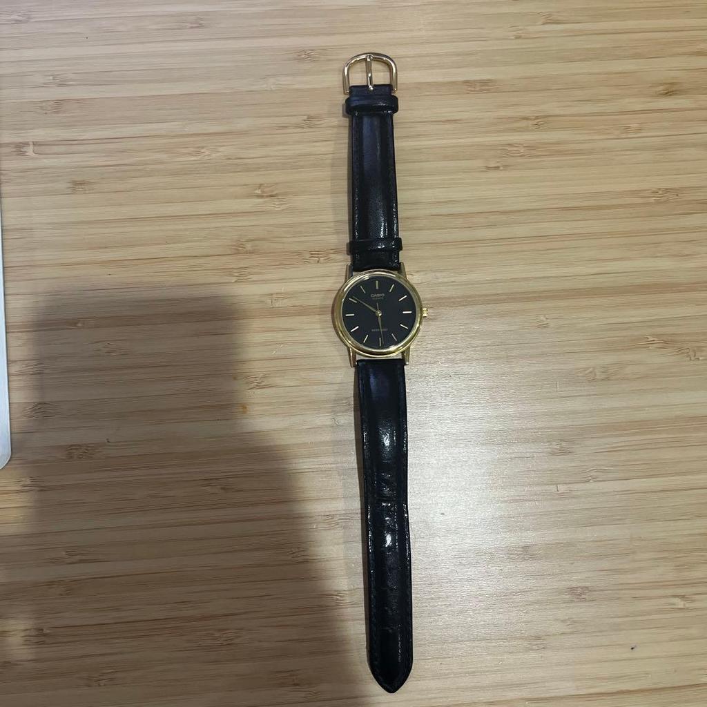 Used Casio Analog Watch Black/Gold