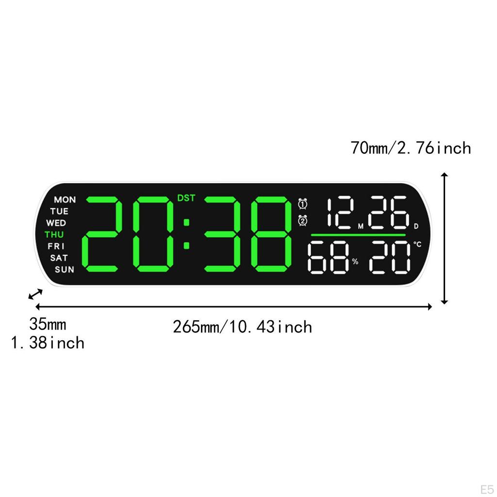 Digital Alarm Clock Desk Clocks Multifunctional Practical Modern LED Display for Table