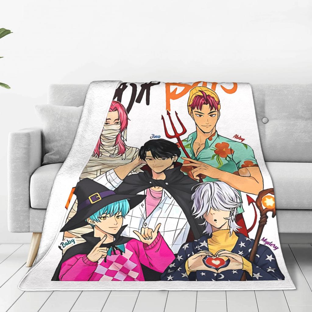 Saja Boys Kpop Hunter Halloween Blankets Quality Soft Warm Bedding Throws Autumn Girls Boys Couch Bed Street Trend Bedspread