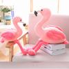 Flamingo Plush Toy Pillow Cushion For Kids Soft And Cuddly, Short Plush Fabric, Pink, 25cm/35cm/50cm