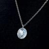 HARANG HR 68N_Mother of Pearl Sun Carved Necklace