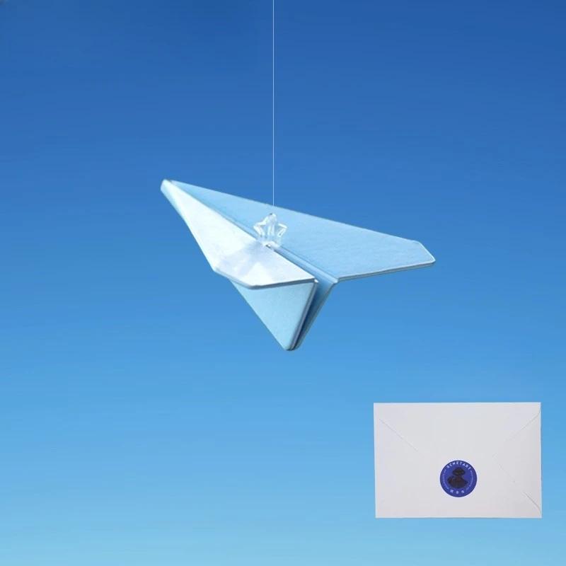 

Paper Airplane Car Pendant Fragrance Piece Rearview Mirror Pendant Perfume Pendant in Car