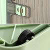 Large Capacity Storage Box Foldable Storage Cabinet with Wheels PP Transparent Sundries Storage Bin Book Toy Cloth Organizer Box