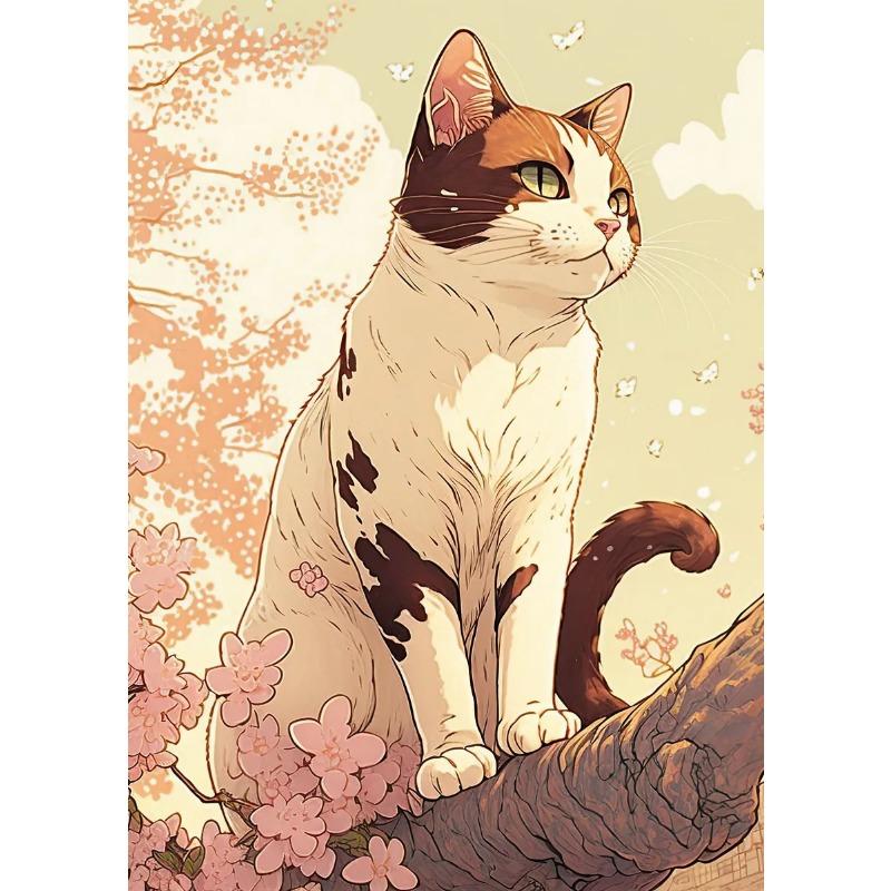 

Япония Поп-арт Кошка Природа Цветущая вишня Пейзаж Холст Плакат Красочная Эстетика Домашняя стена Мультфильм Декор Спальня Кафе Картина 21cm×30cm NoFrame