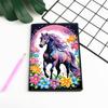 50-Page A5 Size Crystal Notepad Sketchbook Rhinestone Art Painting Notebook Kit for DIY Gifts and Festive Occasions