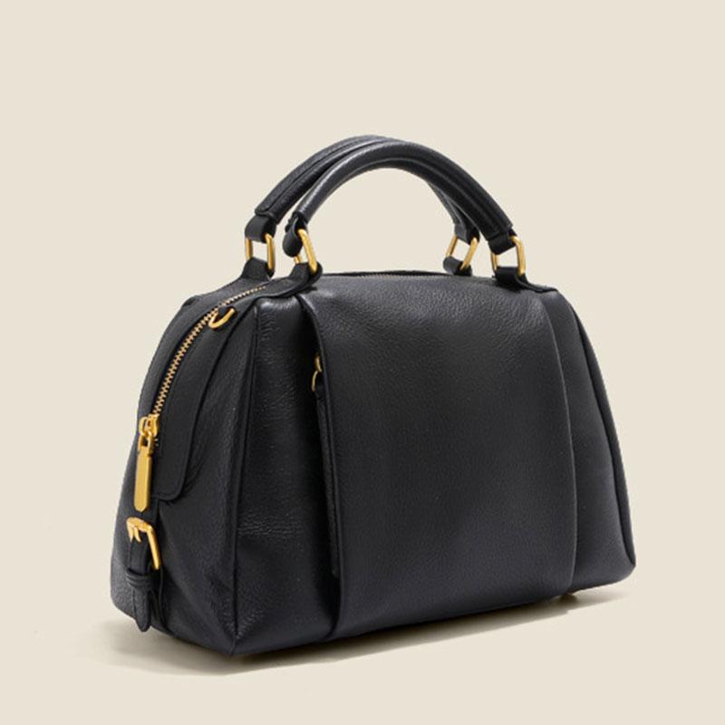 Borsa da Donna 100% Vera Pelle Borse di Lusso Firmate Morbida Pelle di Mucca Borsa a Spalla da Donna Borse a Tracolla Femminili di Alta Qualità